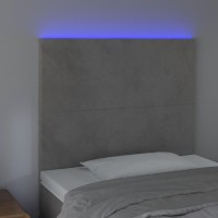 vidaXL LED Headboard Light Gray 39.4