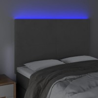 vidaXL LED Headboard Dark Gray 56.7