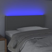 vidaXL LED Headboard Light Gray 39.4