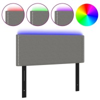 vidaXL LED Headboard Dark Gray 39.4