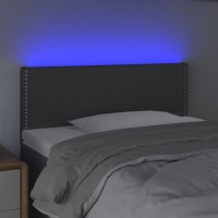 vidaXL LED Headboard Dark Gray 39.4