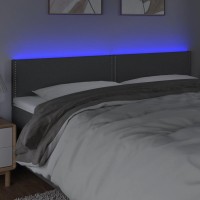 vidaXL LED Headboard Dark Gray 70.9