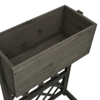 vidaXL Garden Trellis Planter Gray 17.7