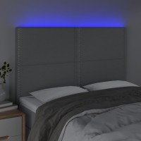vidaXL LED Headboard Light Gray 56.7
