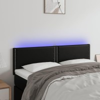 vidaXL LED Headboard Black 56.7