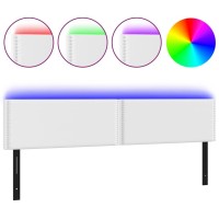 vidaXL LED Headboard White 63