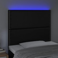 vidaXL LED Headboard Black 39.4