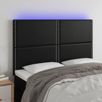 vidaXL LED Headboard Black 56.7