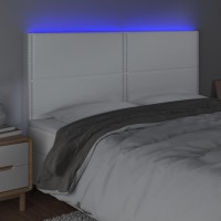 vidaXL LED Headboard White 70.9