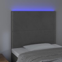 vidaXL LED Headboard Dark Gray 39.4