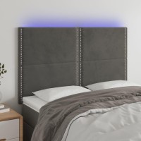 vidaXL LED Headboard Dark Gray 56.7