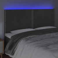 vidaXL LED Headboard Dark Gray 78.7