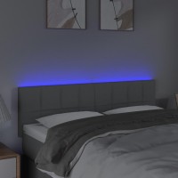 vidaXL LED Headboard Light Gray 56.7