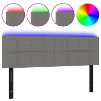 vidaXL LED Headboard Dark Gray 56.7