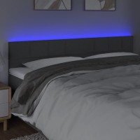 vidaXL LED Headboard Dark Gray 78.7