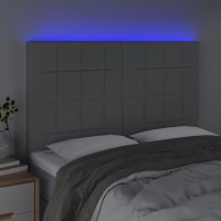 vidaXL LED Headboard Light Gray 56.7