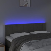 vidaXL LED Headboard Dark Gray 56.7