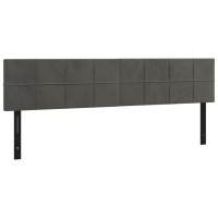 vidaXL LED Headboard Dark Gray 78.7