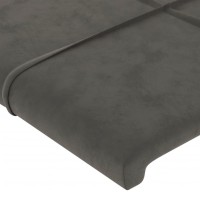 vidaXL LED Headboard Dark Gray 78.7