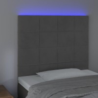 vidaXL LED Headboard Dark Gray 39.4