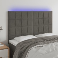 vidaXL LED Headboard Dark Gray 56.7