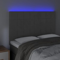 vidaXL LED Headboard Dark Gray 56.7