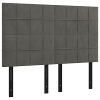 vidaXL LED Headboard Dark Gray 56.7