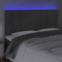 vidaXL LED Headboard Dark Gray 70.9