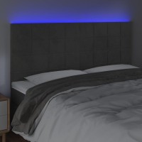 vidaXL LED Headboard Dark Gray 78.7