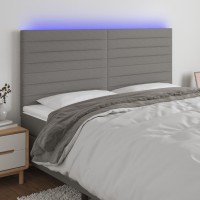 vidaXL LED Headboard Dark Gray 63