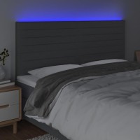 vidaXL LED Headboard Dark Gray 70.9