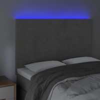 vidaXL LED Headboard Light Gray 56.7