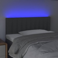 vidaXL LED Headboard Dark Gray 39.4