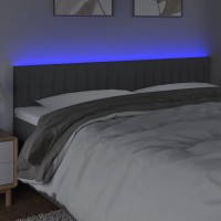 vidaXL LED Headboard Dark Gray 63