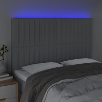 vidaXL LED Headboard Light Gray 56.7