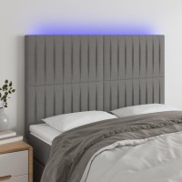 vidaXL LED Headboard Dark Gray 56.7