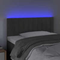 vidaXL LED Headboard Dark Gray 39.4