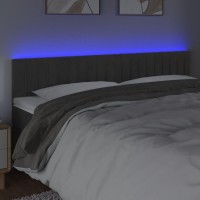 vidaXL LED Headboard Dark Gray 70.9