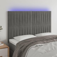 vidaXL LED Headboard Light Gray 56.7