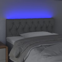 vidaXL LED Headboard Light Gray 39.4