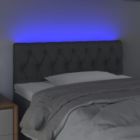 vidaXL LED Headboard Dark Gray 39.4