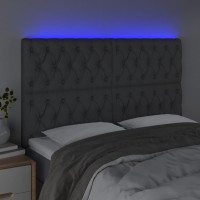 vidaXL LED Headboard Dark Gray 56.7