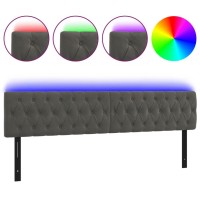 vidaXL LED Headboard Dark Gray 70.9