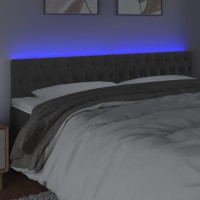 vidaXL LED Headboard Dark Gray 70.9