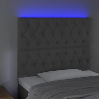 vidaXL LED Headboard Dark Gray 39.4