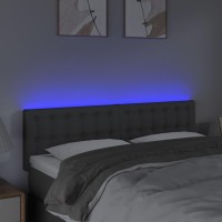 vidaXL LED Headboard Dark Gray 56.7