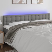 vidaXL LED Headboard Dark Gray 63