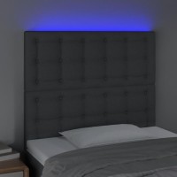 vidaXL LED Headboard Dark Gray 39.4