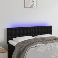 vidaXL LED Headboard Black 56.7