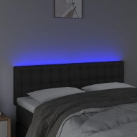 vidaXL LED Headboard Black 56.7